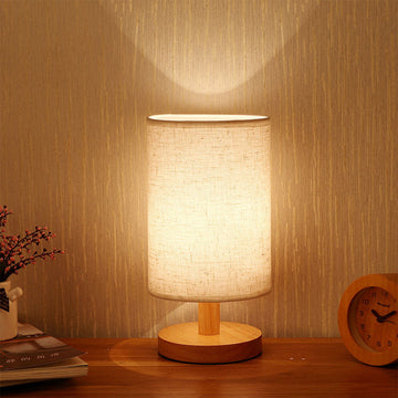 Linen Bedside Table Lamp