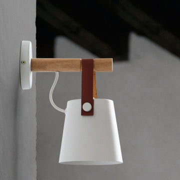 Nordic Wooden Wall Lamp