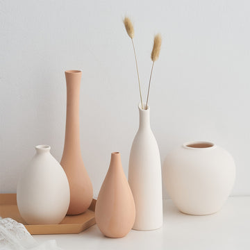 Neutral Minimalist Ceramic Vase
